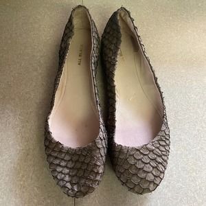 All Black Footwear Gray Leather Snake Capsule Wardrobe Career Minimalist…